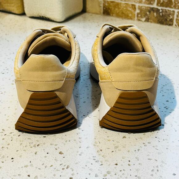 Tan and White Memory Foam Sneaker - Picture 3 of 11